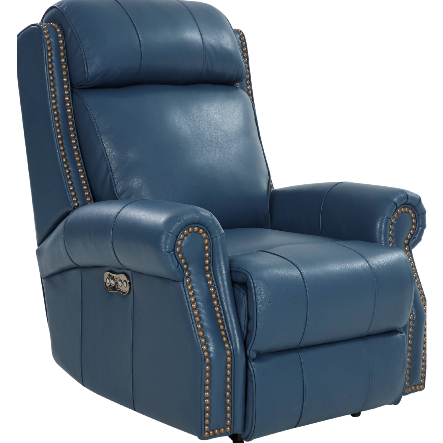 Barcalounger top grain leather shop power recliner with power headrest